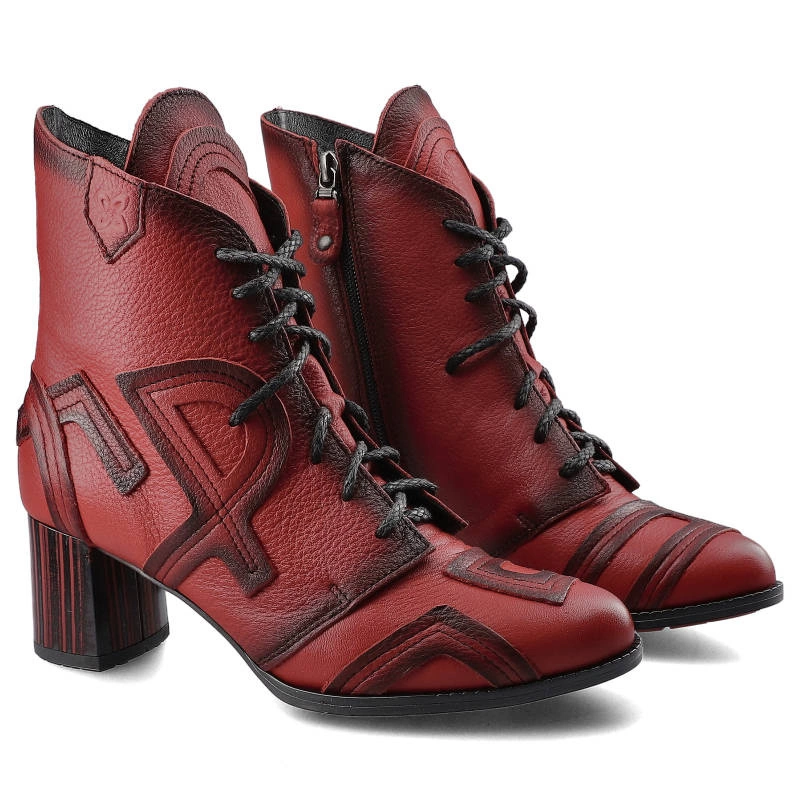 Botine MACIEJKA - 04678-08/00-3 Roșii